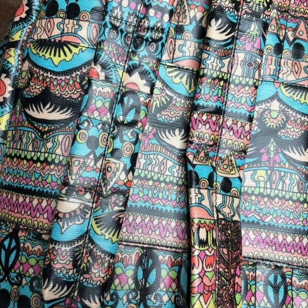 SAKROOTS Backpack Bag Canvas Boho Southwestern Artsy Colorful‎ EUC
